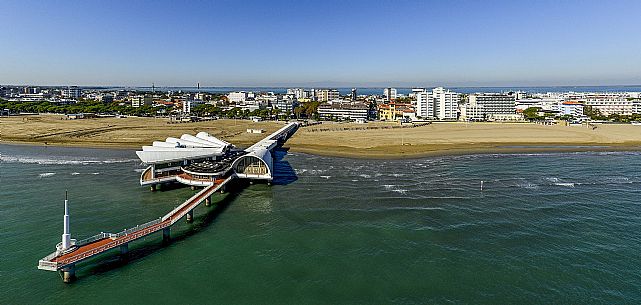 Aereal view of Lignano Sabbiadoro